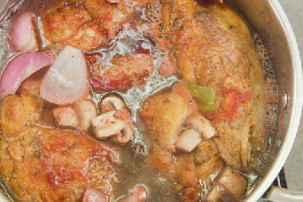 Receta de Coq Au Vin con pollo Friko